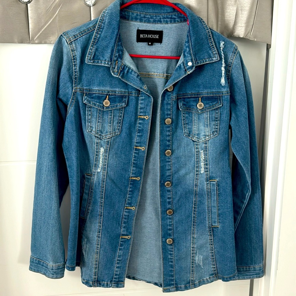 Distressed Jean jacket